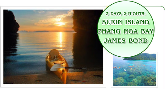 Surin island + Phang Nga Bay + James Bond Island