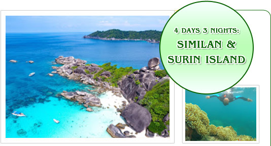 4 Days 3 Nights Similan + Surin Island